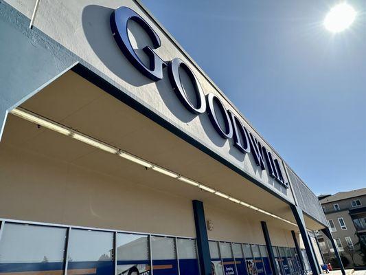 Store exterior and sign