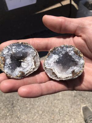 Our $10 geode at Amana Maifest 2019.