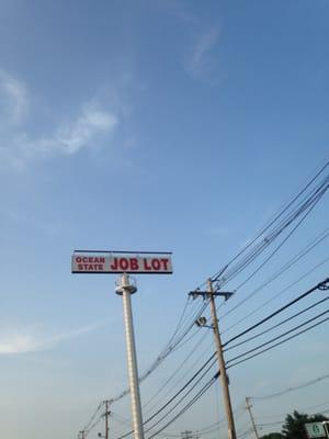 Norwood Ocean State Job Lot -- Route 1 Shopping Center : 1001 Providence Highway / Route 1, Norwood                 Sign