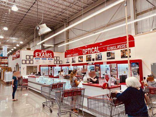 The optical center inside the Costco