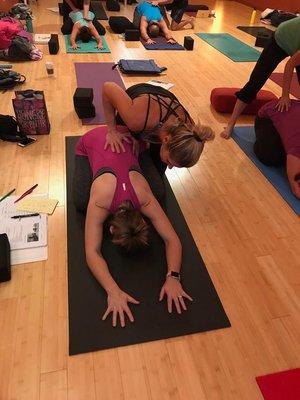 We offer our own yoga teacher training program for students interested in deepening their practice, or becoming a yoga instructor.