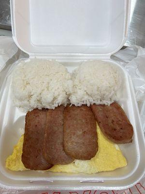 Spam eggs and rice