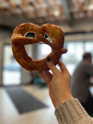 Pretzel selfie