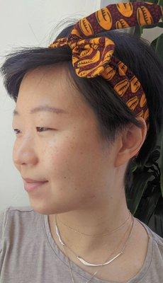 Headband with Ankara fabric