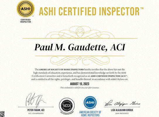 ASHI Certified