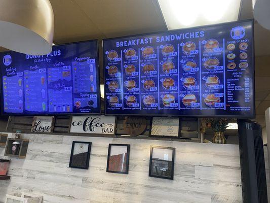 Breakfast Sandwiches And Smoothies Menu 2024