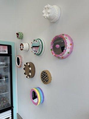 Super cute cake wall decoration