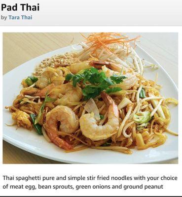 Pad Thai Noodles.