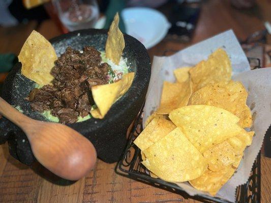 Short rib topped guacamole special, whoa!!!