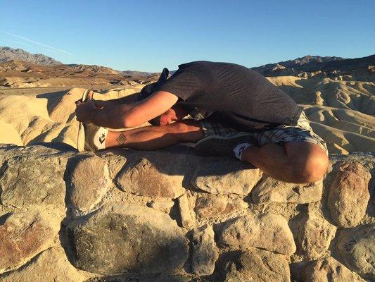 Janusirsasana. Death Valley Yoga Retreat