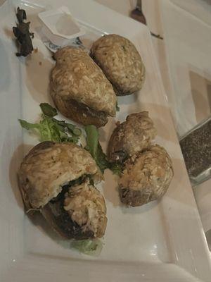 These were the stuffed crab mushrooms. Disgusting sorry