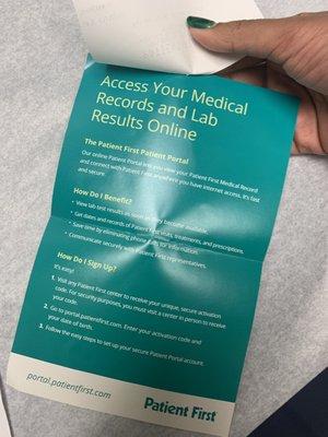 access medical records form.