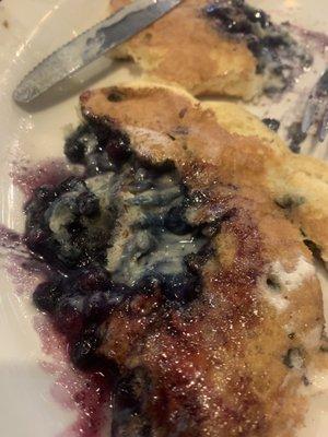 Blue berries pancake not cook