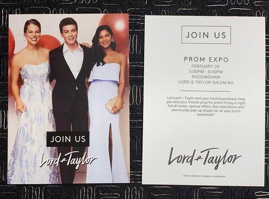 Join us at Lord and Taylor for a fun night!