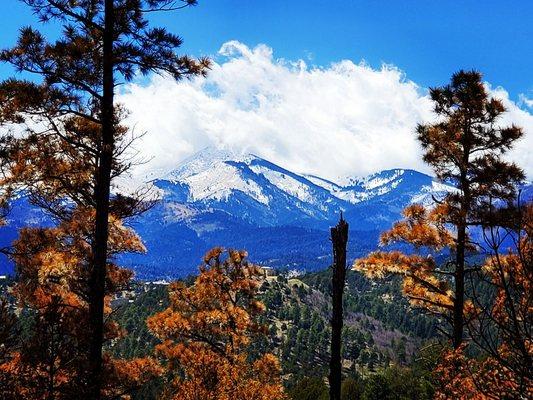 Beautiful view of the mountains from Blue Lake in Ruidoso NM!!