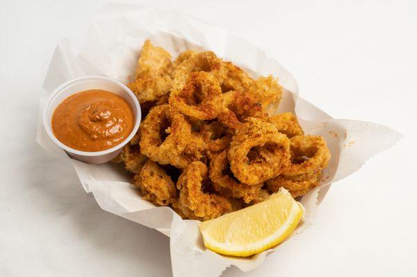 Fried Calamari with our House Dipping Sauce