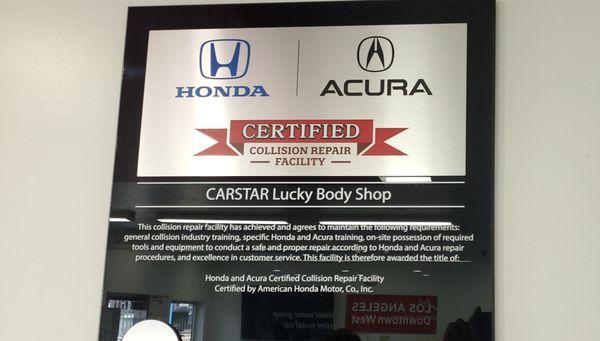 Honda Acura Certified Collision Center