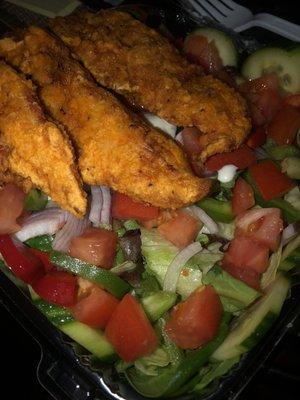 Chicken tender salad