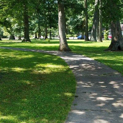 paved walking path