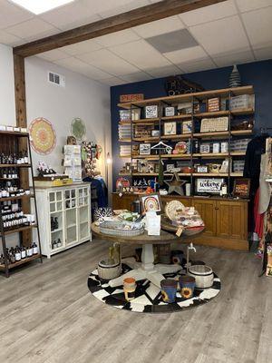 Merchant corner featuring local crafters