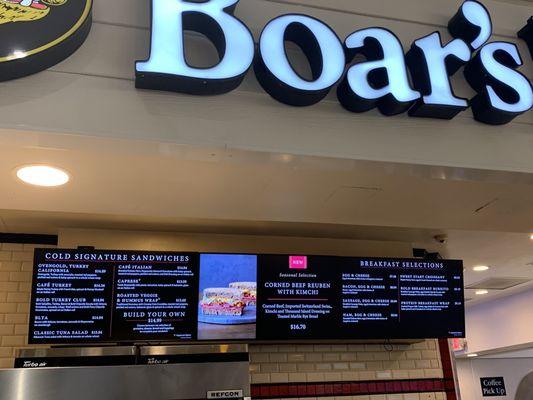 Concourse A board