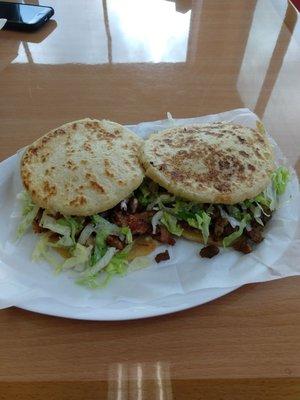 Gorditas were delicious and we'll stuffed.