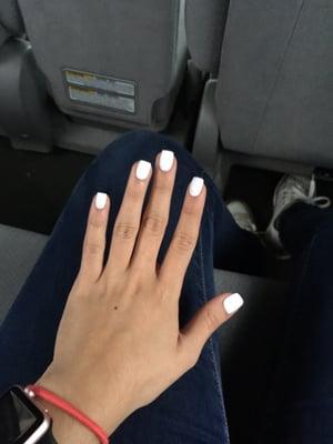 beautifully done gel manicure