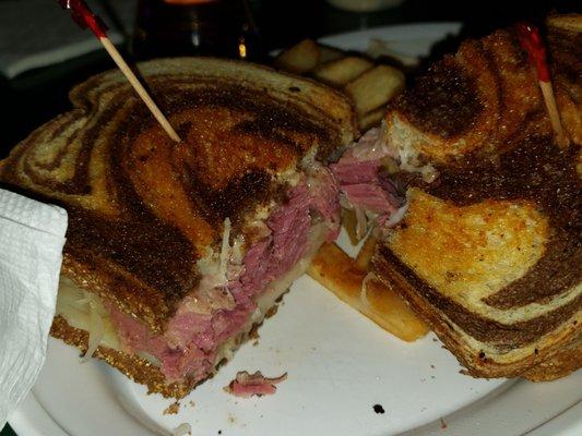 Rueben with real corned beef. Pretty good