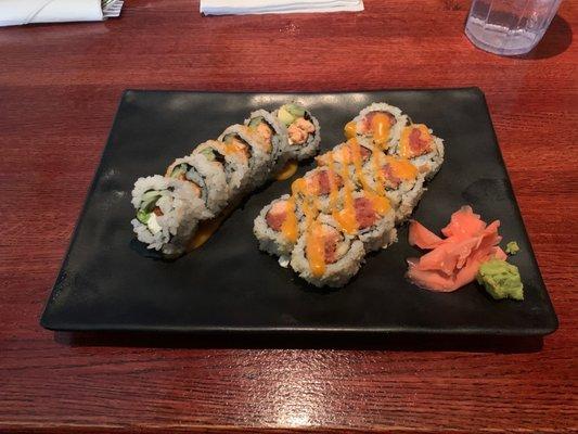 Alaskan Roll and Dynamite Roll