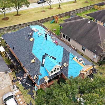 Got a peek at underlayment during this roof replacement!