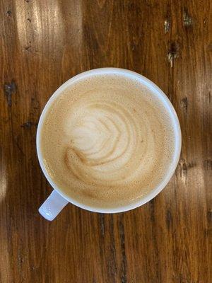 Sugar free almond oat milk latte