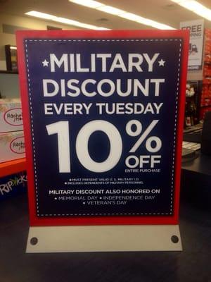 Military discount