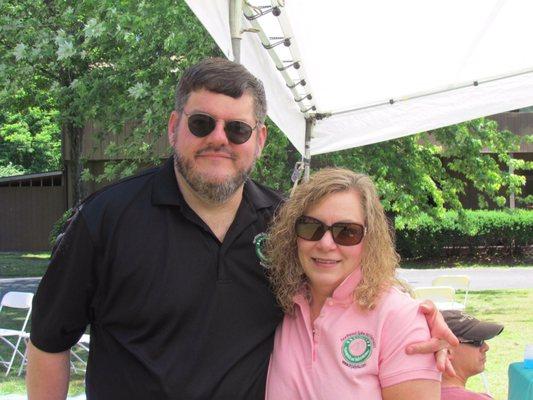 Dr and Mrs Joseph S Gulyas with summertime shades