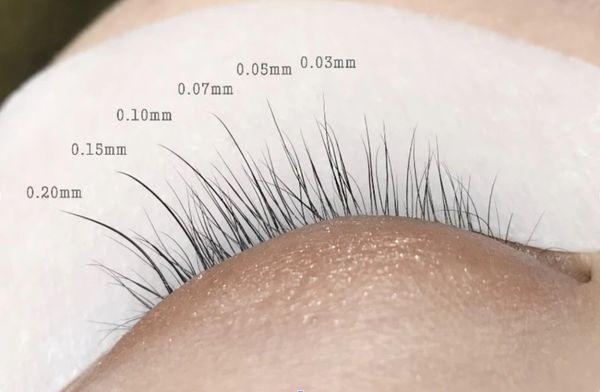 lash thickness examples