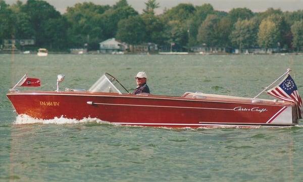 Tom often takes clients by boat to view lake front and channel front properties.  Tom's clients always comment on his persona...