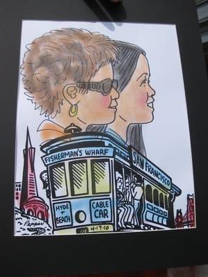 Our cool SF caricatures!