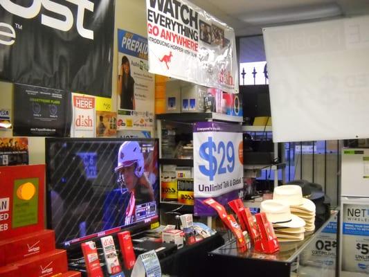 Big Flat Screens For Sale Inside!