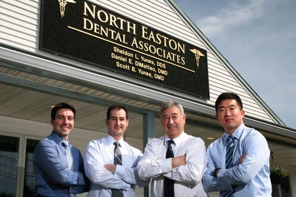 Dr. DiMatteo, Dr. Scott Yunes, Dr. Sheldon Yunes (owner), Dr. Isaac Kim