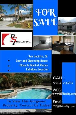 FOR SALE!!! Beautiful San Jacinto homes on the market and we are here to help you buy it!