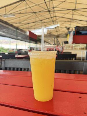 Fresh and natural Pineapple juice, delicious, tasty and refreshing