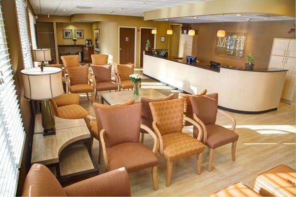 Our reception area is warm and inviting with a homey feel to it!  When you're at Mori Ortho, you're part of the family!