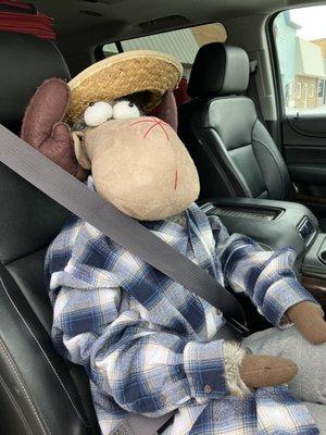 Marty is always ready for a road trip to a quilt show