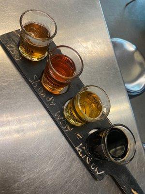 Beer flight (sampled!)