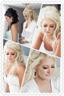 Bridal lashes and bridesmaid lashes make for perfect pictures