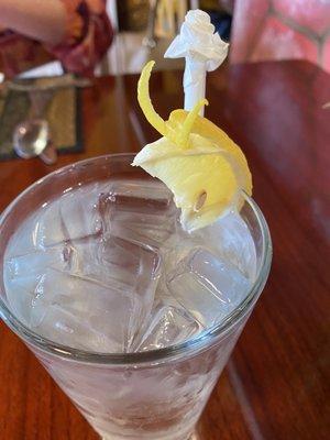 Lemon shape like bug and flower straw