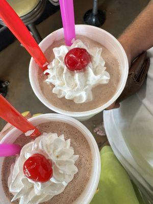 Raspberry Nutella shake