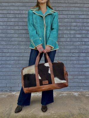 Blue Jeans, American Darling Bag and Jacket topped off with Alcalas Boots. Come and Get it! At https://PrairieSpirit.com