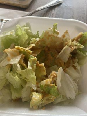 Ginger dressing salad