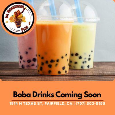 boba drinks coming soon