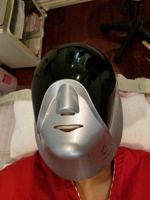 Led mask after Q switch laser